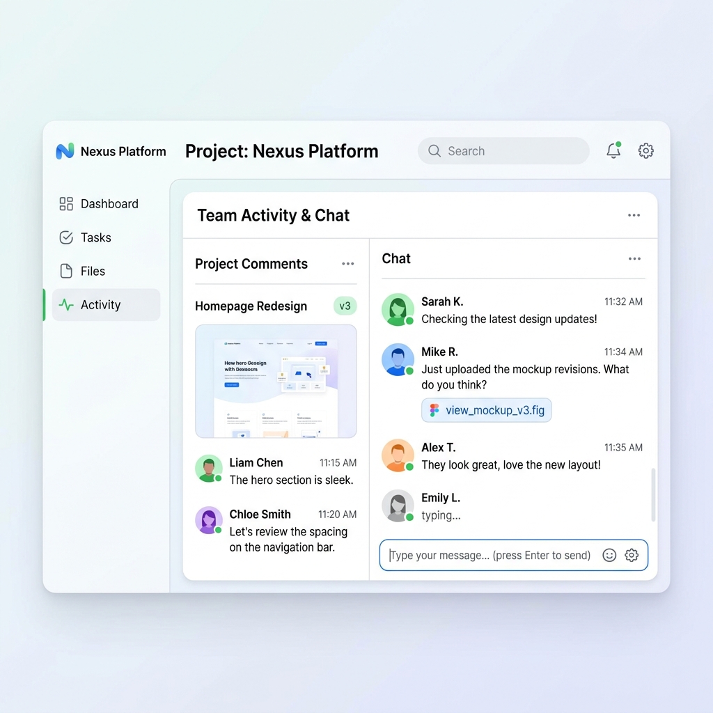 Team Collaboration Interface
